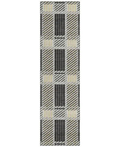 Addison Chantille Mahine Washable Acn1000 2'3"x7'6" Runner Area Rug In Gray