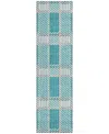 Addison Chantille Mahine Washable Acn1000 2'3"x7'6" Runner Area Rug In Teal