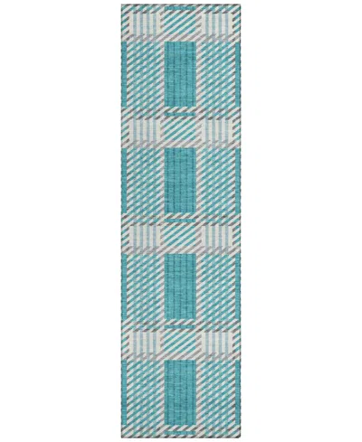 Addison Chantille Mahine Washable Acn1000 2'3"x7'6" Runner Area Rug In Teal