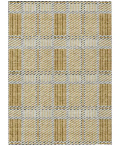 Addison Chantille Mahine Washable Acn1000 9'x12' Area Rug In Gold