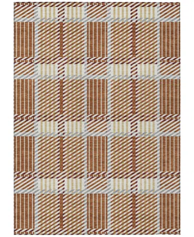 Addison Chantille Mahine Washable Acn1000 9'x12' Area Rug In Paprika