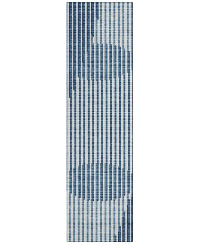 Addison Chantille Mahine Washable Acn1001 2'3"x7'6" Runner Area Rug In Blue