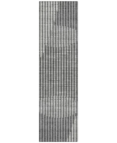 Addison Chantille Machine Washable Acn1001 2'3"x7'6" Runner Area Rug In Charcoal