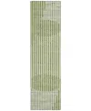 Addison Chantille Mahine Washable Acn1001 2'3"x7'6" Runner Area Rug In Green