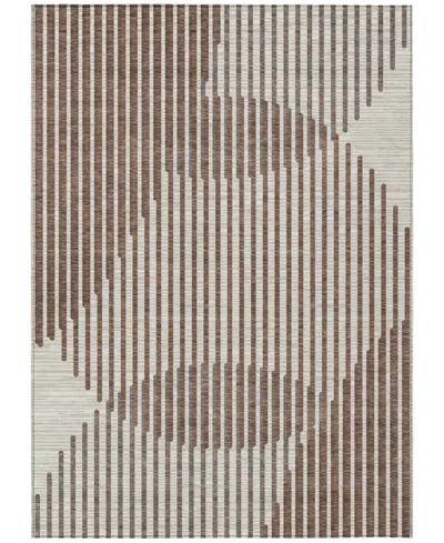 Addison Chantille Mahine Washable Acn1001 3'x5' Area Rug In Brown