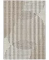 Addison Chantille Mahine Washable Acn1001 5'x7'6" Area Rug In Beige