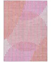 Addison Chantille Mahine Washable Acn1001 5'x7'6" Area Rug In Pink
