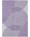 Addison Chantille Mahine Washable Acn1001 5'x7'6" Area Rug In Purple