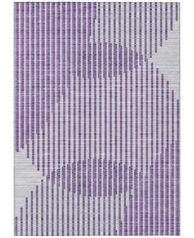 Addison Chantille Machine Washable Acn1001 9'x12' Area Rug In Purple