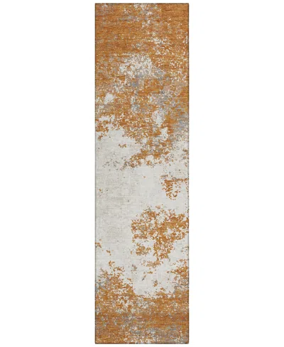 Addison Chantille Mahine Washable Acn1027 2'3"x7'6" Runner Area Rug In Copper