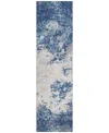 Addison Chantille Mahine Washable Acn1027 2'3"x7'6" Runner Area Rug In Navy