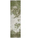 Addison Chantille Mahine Washable Acn1027 2'3"x7'6" Runner Area Rug In Olive