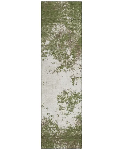 Addison Chantille Mahine Washable Acn1027 2'3"x7'6" Runner Area Rug In Olive