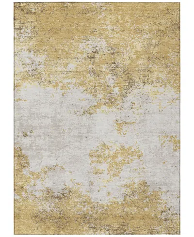 Addison Chantille Mahine Washable Acn1027 2'6"x3'10" Area Rug In Gold