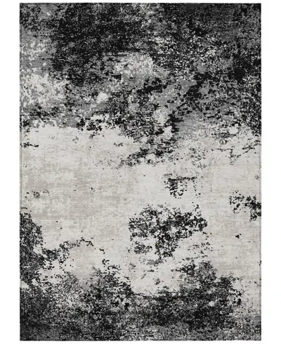 Addison Chantille Machine Washable Acn1027 5'x7'6" Area Rug In Black