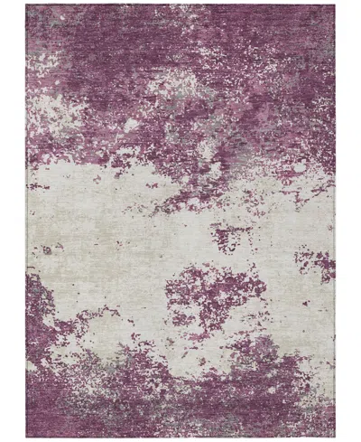 Addison Chantille Machine Washable Acn1027 8'x10' Area Rug In Eggplant