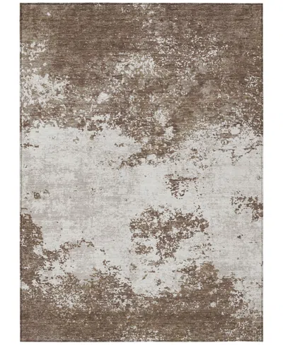 Addison Chantille Mahine Washable Acn1027 9'x12' Area Rug In Brown