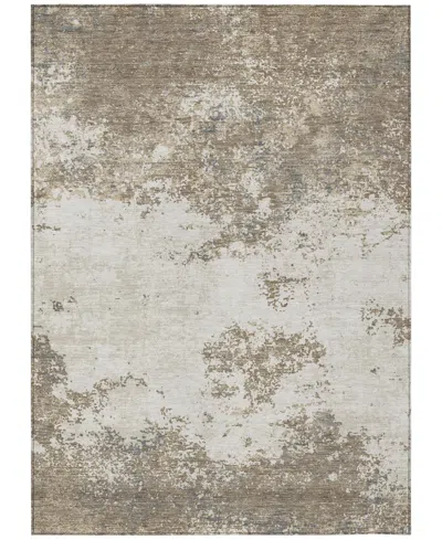 Addison Chantille Mahine Washable Acn1027 9'x12' Area Rug In Taupe