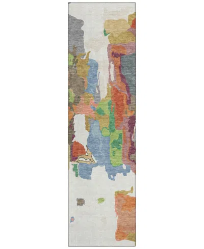 Addison Chantille Mahine Washable Acn1028 2'3"x7'6" Runner Area Rug In Ivory