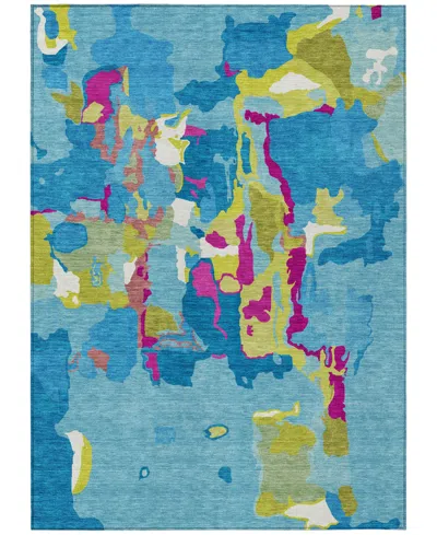 Addison Chantille Mahine Washable Acn1028 2'6"x3'10" Area Rug In Aqua