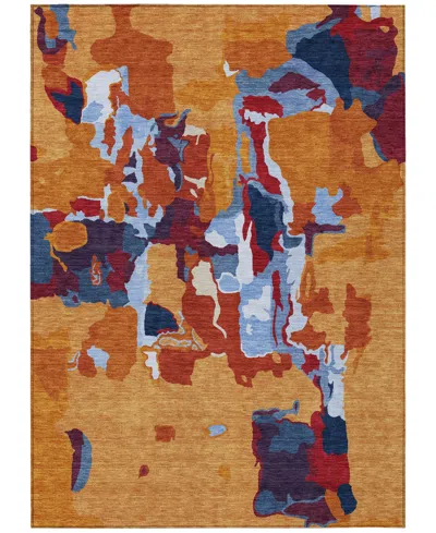 Addison Chantille Mahine Washable Acn1028 3'x5' Area Rug In Copper