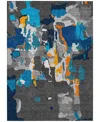 Addison Chantille Mahine Washable Acn1028 5'x7'6" Area Rug In Charcoal