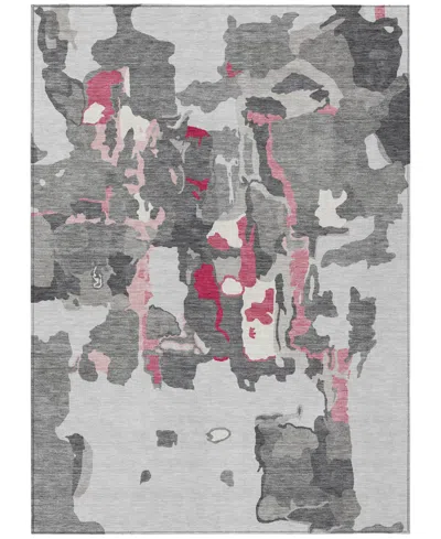 Addison Chantille Mahine Washable Acn1028 5'x7'6" Area Rug In Gray