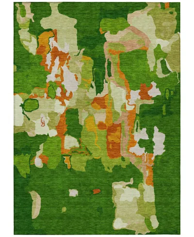 Addison Chantille Mahine Washable Acn1028 5'x7'6" Area Rug In Green