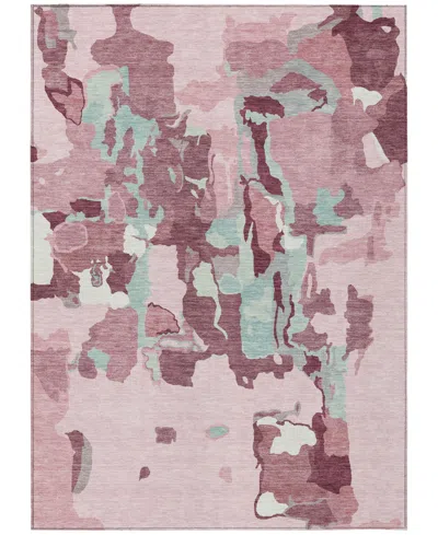 Addison Chantille Mahine Washable Acn1028 5'x7'6" Area Rug In Pink