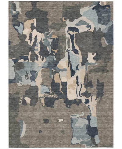 Addison Chantille Mahine Washable Acn1028 5'x7'6" Area Rug In Taupe