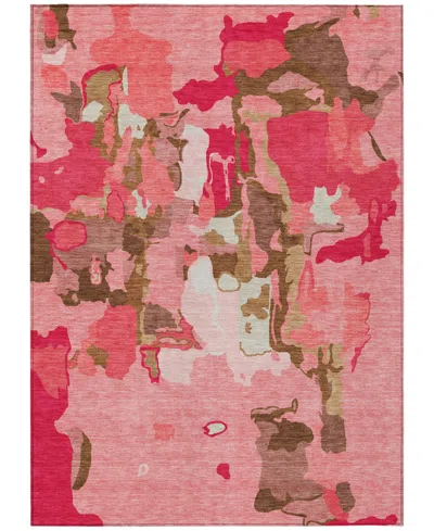 Addison Chantille Mahine Washable Acn1028 8'x10' Area Rug In Coral