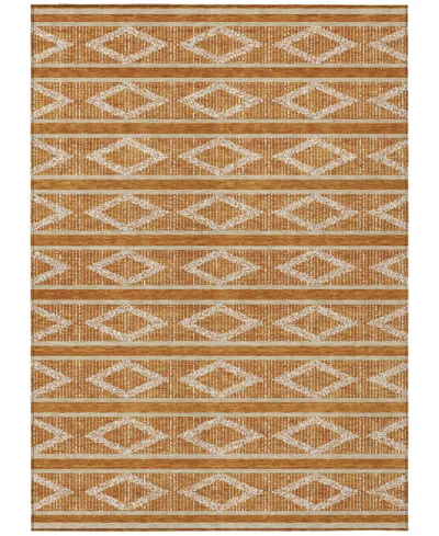 Addison Chantille Mahine Washable Acn1029 5'x7'6" Area Rug In Paprika