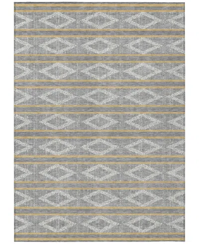 Addison Chantille Machine Washable Acn1029 8'x10' Area Rug In Gray