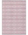 Addison Chantille Mahine Washable Acn1029 8'x10' Area Rug In Pink