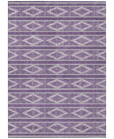 Addison Chantille Mahine Washable Acn1029 8'x10' Area Rug In Purple