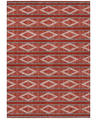 Addison Chantille Mahine Washable Acn1029 8'x10' Area Rug In Red