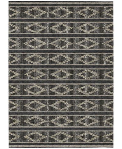 Addison Chantille Machine Washable Acn1029 9'x12' Area Rug In Black