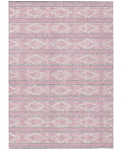 Addison Chantille Mahine Washable Acn1029 9'x12' Area Rug In Pink