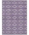 Addison Chantille Mahine Washable Acn1029 9'x12' Area Rug In Purple