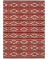 Addison Chantille Mahine Washable Acn1029 9'x12' Area Rug In Red