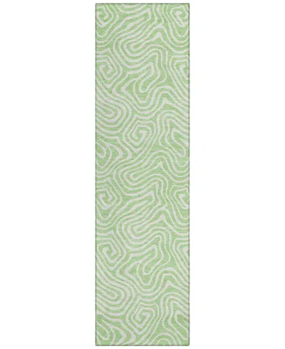 Addison Chantille Mahine Washable Acn1030 2'3"x7'6" Runner Area Rug In Mint