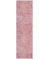 Addison Chantille Mahine Washable Acn1030 2'3"x7'6" Runner Area Rug In Rose