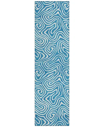 Addison Chantille Mahine Washable Acn1030 2'3"x7'6" Runner Area Rug In Teal