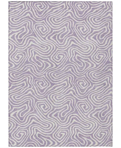 Addison Chantille Mahine Washable Acn1030 2'6"x3'10" Area Rug In Lavender