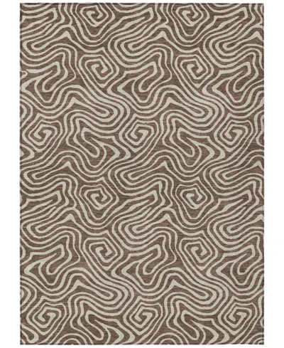 Addison Chantille Mahine Washable Acn1030 5'x7'6" Area Rug In Brown