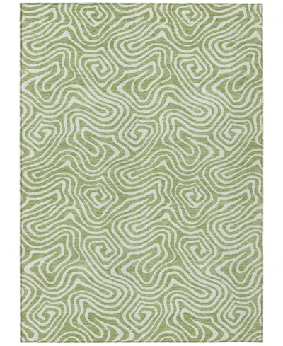 Addison Chantille Mahine Washable Acn1030 5'x7'6" Area Rug In Grass
