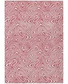 Addison Chantille Mahine Washable Acn1030 5'x7'6" Area Rug In Rose