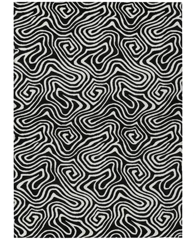 Addison Chantille Mahine Washable Acn1030 8'x10' Area Rug In Black
