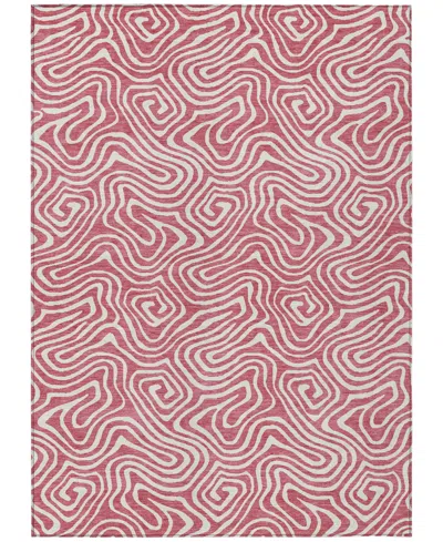 Addison Chantille Mahine Washable Acn1030 8'x10' Area Rug In Rose
