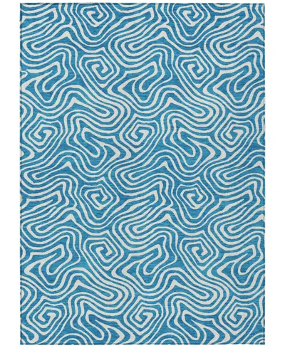 Addison Chantille Mahine Washable Acn1030 8'x10' Area Rug In Teal